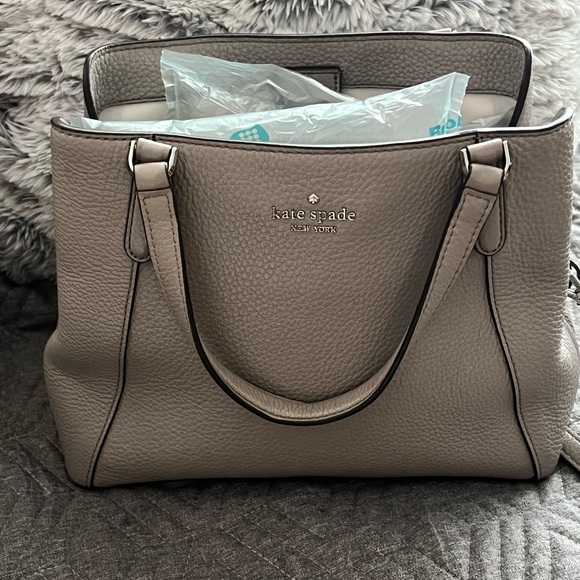 Kate Spade ♠️ Jackson, Medium Triple Compartment Satchel Crossbody Bag - Picture 4 of 12